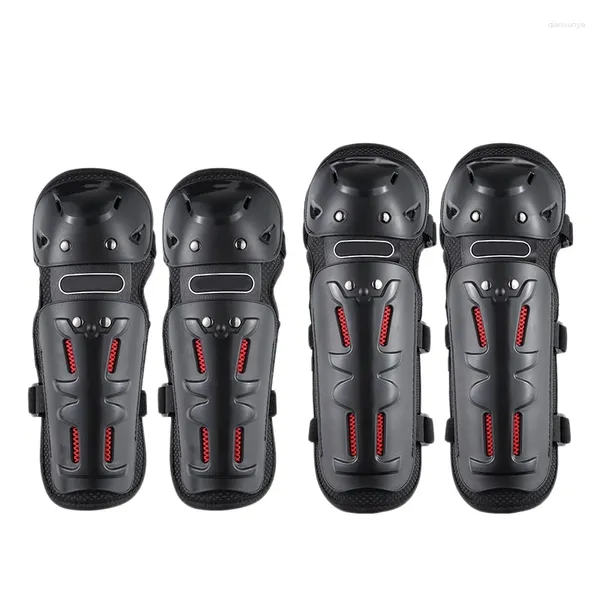 Motocicleta Armadura 4pcs As joelheiras suportam o equipamento de proteção de proteção de protetora universal de motocross de ciclismo de cotovelo