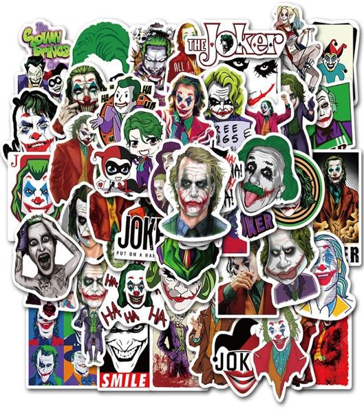 50pcslot Os adesivos de adesivos do Joker Graffiti para laptop de bagagem de bagagem de bagagem de diy adesivos de motocicleta de skateboard