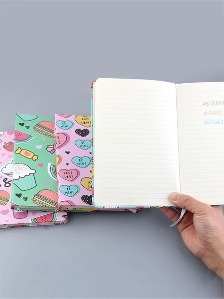 Kawaii niedlich A5 Notebook tragbarer Taschennotennotepad Daily Weekly Agenda Planer Notebooks Stationery Office School Lieferungen 240409