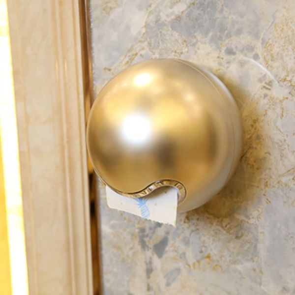 Держатели на стене монтируют круглый держатель туалетной бумаги творческий водонепроницаемый магнитный дно домашнее ванная комната смайли