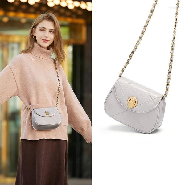 Umhängetaschen Designerinnen Frauen 2024 Koreanisch vielseitige One-Shoulder-Crossbody-Tasche Internet Promi Fashion Chain Diamond Small