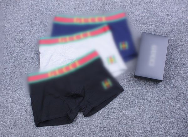 3 pezzi lettera del marchio Underpants 3pcs maschi sexy biancheria intima per farla bassa stampa cutane
