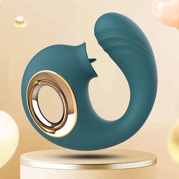 Prodotti sessuali della lingua femmina masturbatore clitoride stimolante il capezzolo leccata g spot vibratore giocattolo per adulti per la donna 240409