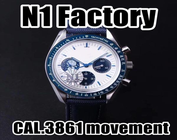 N1 1970 Spazio commemorativo Sports orologio 42 mm di diametro con 3861 tempistica di movimento Il razzo aperto può trasformare la funzione terrestre Sapphire 1984071