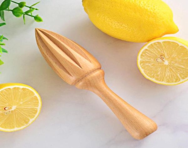 Esudete de limão de faia Lemão manualmente arrasador de limão de madeira laranja suco cítrico extrator de limão de limão sem cera de laca SN32183079259