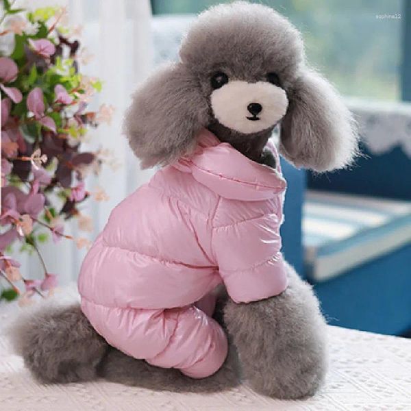 Hundebekleidung kleines Kostüm Rompers Jumpsuit Winter Welpe Manteljacke wasserdichte Chihuahua Yorkie Pomeranische Pudel Bichon Kleidung Outfit