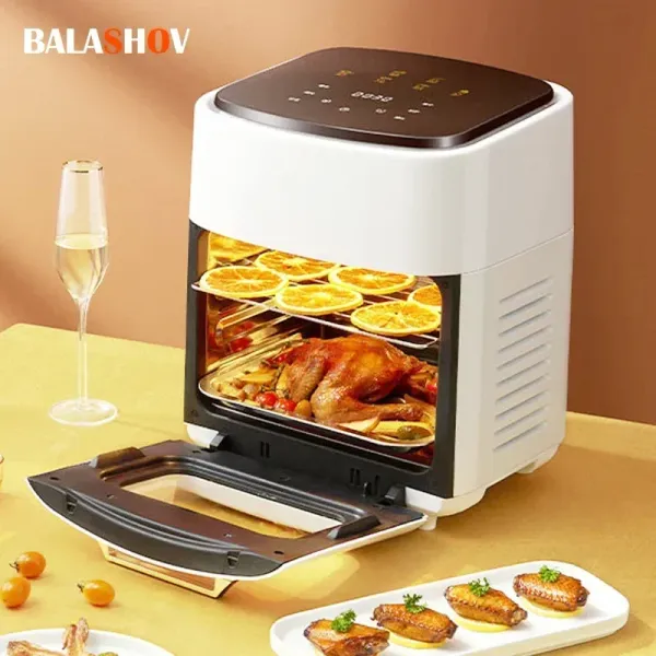 Fryers 15L Большая многофункциональная цифровая воздушная фритюр