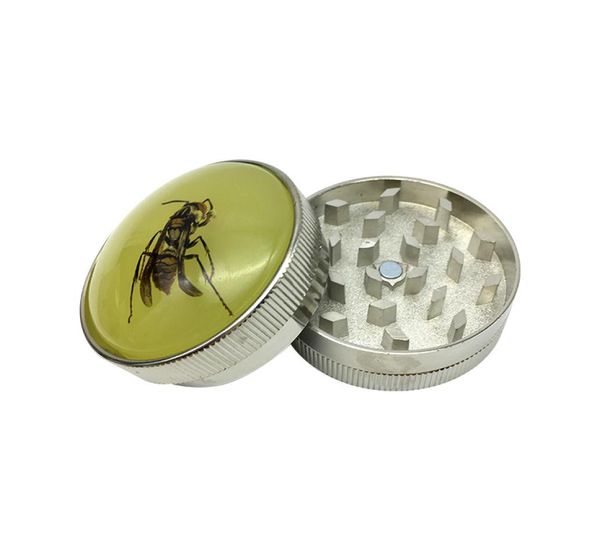 2 strati lo Scorpion Amber Noctilucence Herb Grinder Tobacco Grinder per fumatori Tubi d'acqua Grinde colorate Delivery Fast8386981