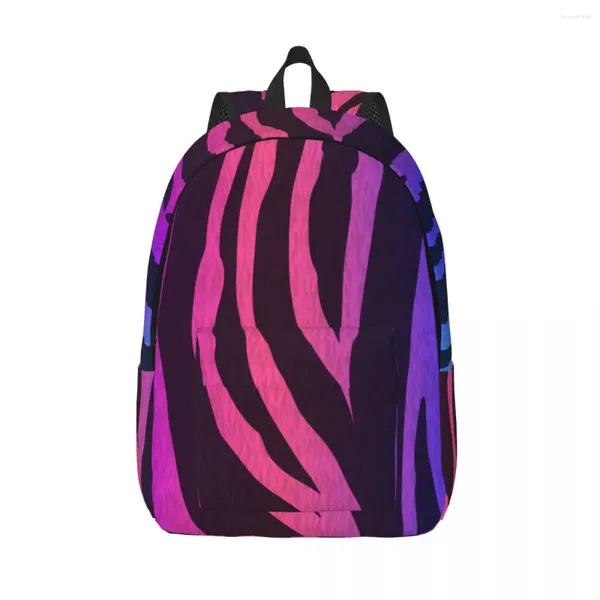 Backpack Student Bag Holographic Zebra Fell Texturen Eltern-Kind-Leichte Paar Laptop