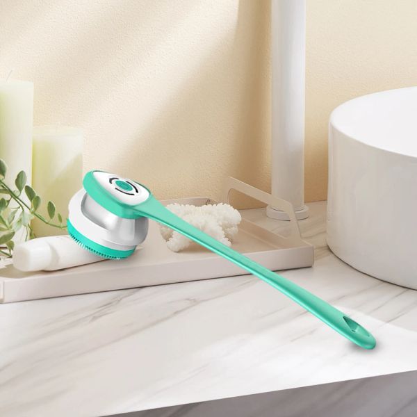 Scrubbers Limpador elétrico Voltor de fiação à prova d'água Brush Spa Multifuncional Recarregável Com 5 Cabeças de Bancos Banheiro Banheiro Ferramenta