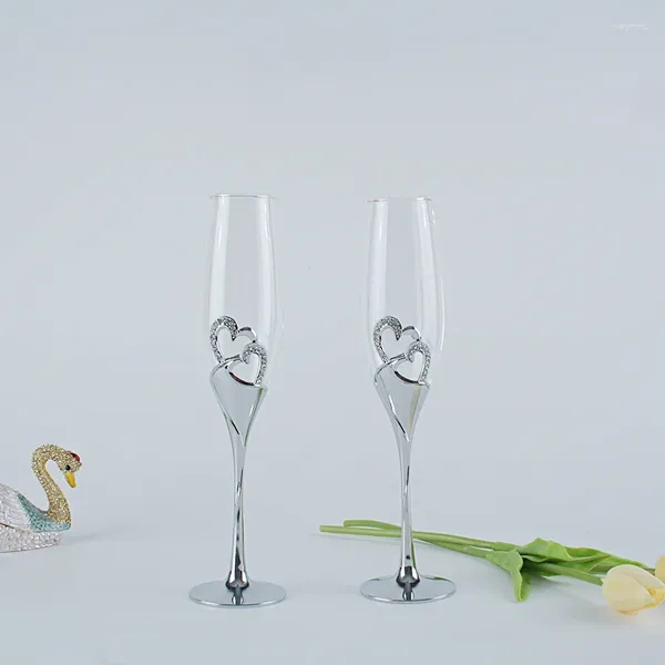 Weingläser Set Glass Champagner trinken für Hochzeit Valentinstag Geschenke