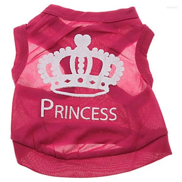 Abbigliamento per cani Crown Princess Lettera di cotone stampato di cotone autunnale per abbigliamento da cucciolo per piccoli cuccioli Outfit Fashion Fashion Ropa Perro