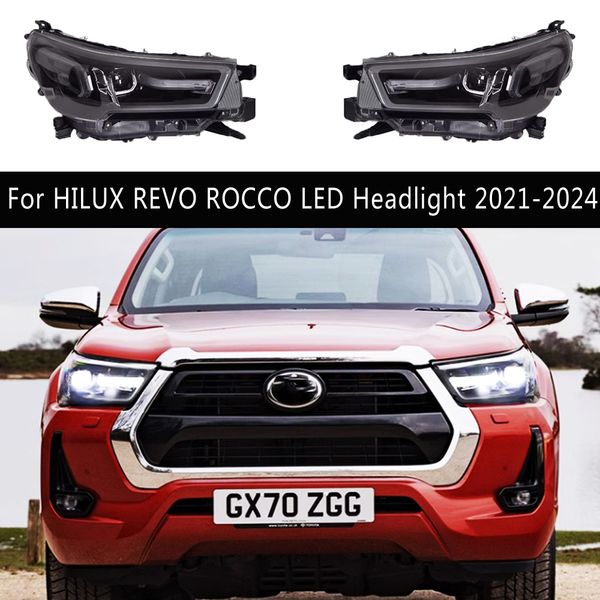 Для Hilux Revo Rocco светодиодные фар 21-24 автомобильные аксессуары дневное время.