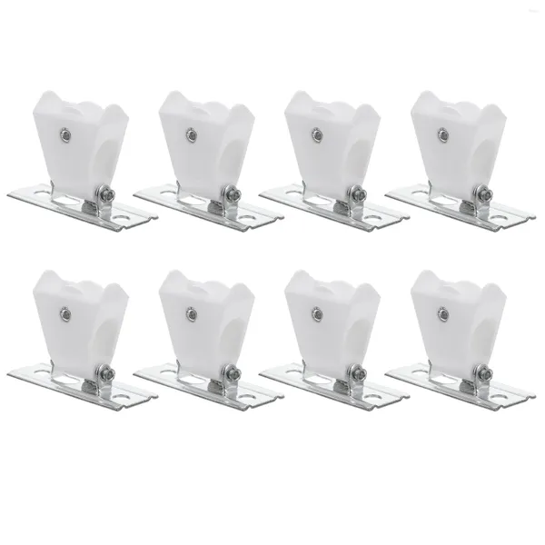 Cortina 8pcs de hardware de cortina de cortina Polas de janela bloqueio cego para acessórios de substituição de rolos de rolo de sombra romana