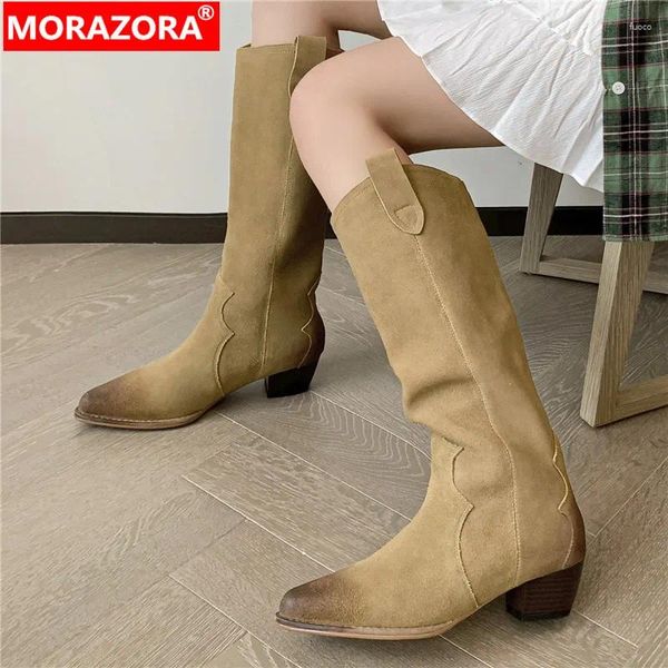 Boots Morazora 2024 Cow Suede in pelle in pelle Wester