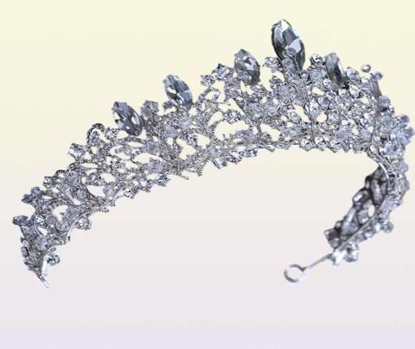 Estilo europeu Big Crown Headwearwear Wedding Tiara Bridal Maquiagem Princesa Princesa Crown Casamento Os acessórios de cabelo C1811987651