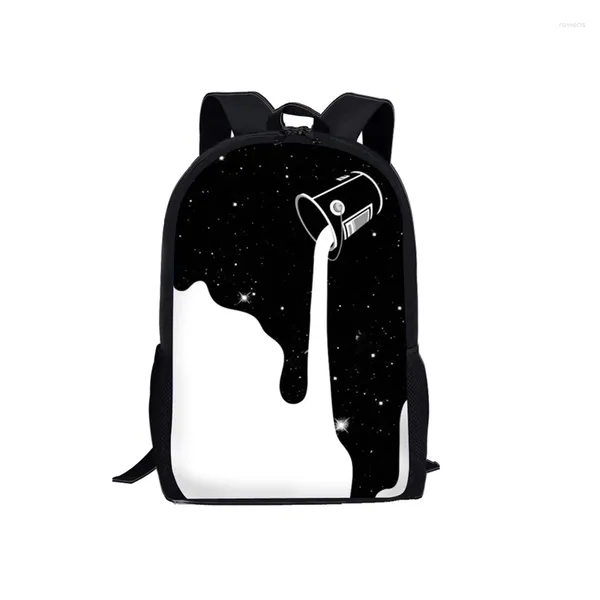 Schulbeutel süßes Milchmuster Kinder Rucksack für Teenager Mädchen Jungen Back Pack Kinder Student Student Baupack Kid Bookbag Umhängetasche