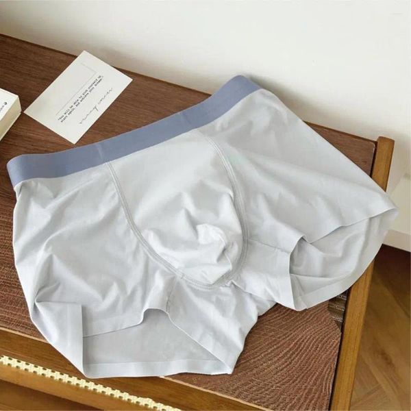 Underpants Formularanpassungsmänner Shorts Slips Schnelltrocknen Sie die Eisseide-Unterwäsche für Männer mit U-Convex-Design elastischer Bund für Komfort