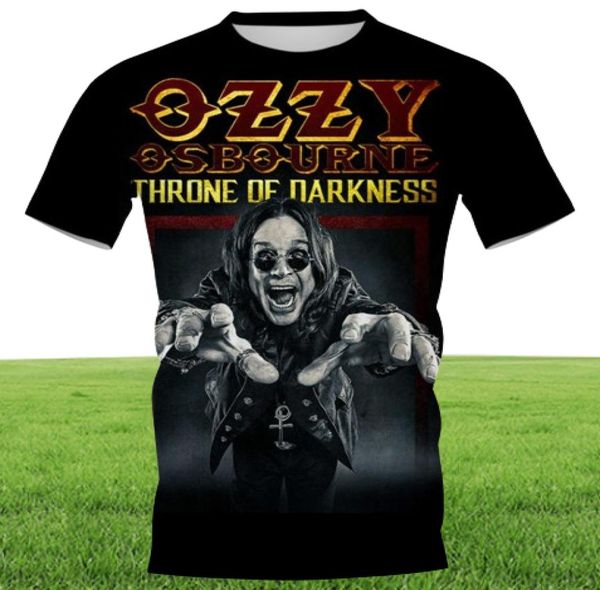 Cloocl 3D Printed Tshirts Rock Singer Ozzy Osbourne Diy Tops Mens Персонализированная повседневная одежда Shir60644467