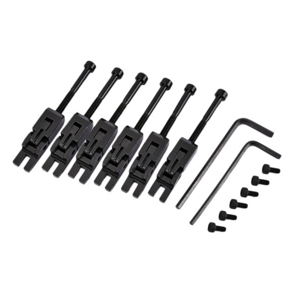 Cabos 6pcs guitarra de metal truques selas para peças de ponte Floydrose Tremolo