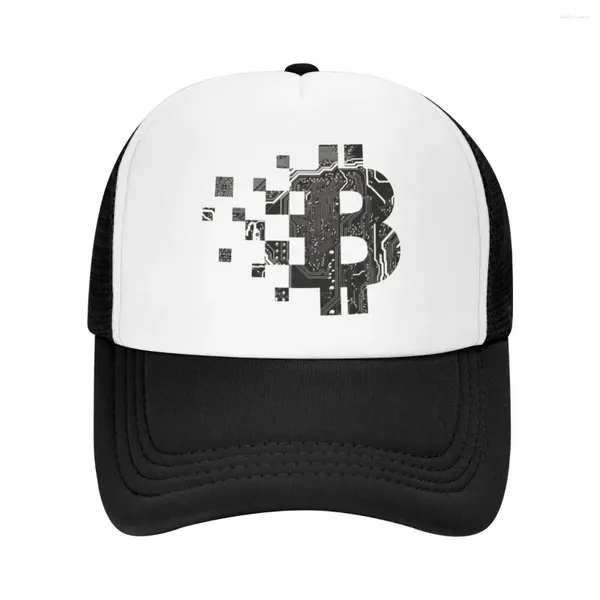 Ballkappen Blockchain Circuit Mesh Baseball Unisex Anpassung Sonne Hut Verstellbarer Sportkappen Großhandel Trucker