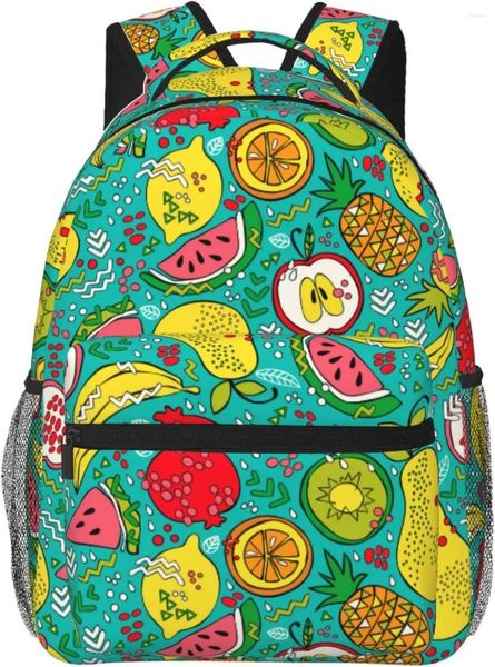 Backpack Pineapple Lemon Fruit Laptop leve para homens da faculdade Bolsa de viagem casual Daypack