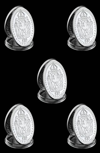 5pcs Scottsdale Mint Omnia Paratus Craft 1 Troy Oz Silver Plaked Coin Collection con capsule acrilica dura22285988