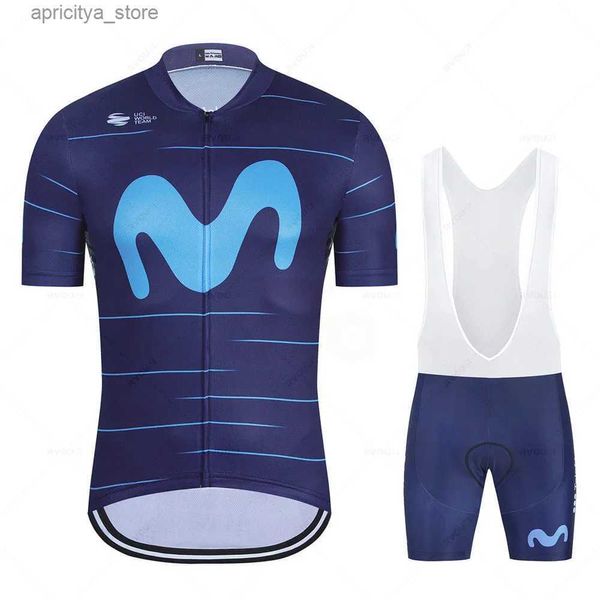 Jersey de ciclismo Define novas camas de camisa de ciclismo Movist Summer Movist Pro Set Mtb Bicyc Suits Bib Shorts Roupas de bicicleta 2023 UniformE Ciclismo Hombre L48