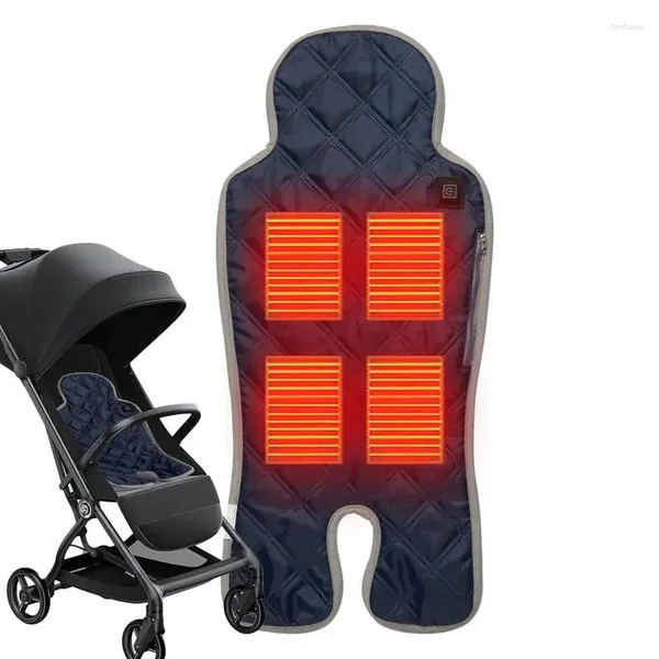 Tapetes de inverno usb aquecido tapete quente carrinho de bebê almofada universal almofada de segurança de segurança infantil para acessórios para cadeira de jantar