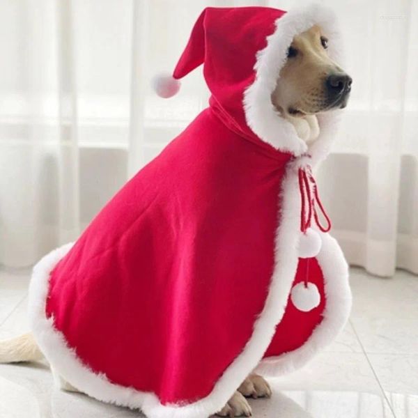 Abbigliamento per cani grandi vestiti decorativi del mantello natalizio Labrador Golden Retriever