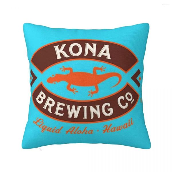 Cuscino - Kona Brewing Throw Case Christmas Anime Girl Room Decorating Oggetti