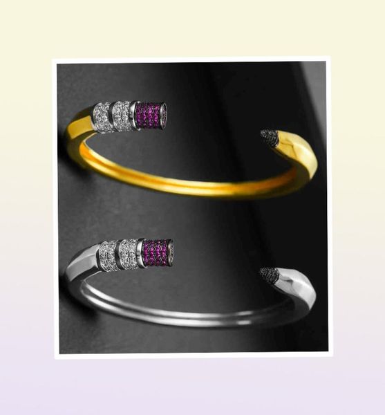 Godki Trendy Pencil Designs Bracciale per donne Fare Matrice Fulta Cryircone CryirCon Cr cristallo Dubai Silver Braccialette 2103301606316570
