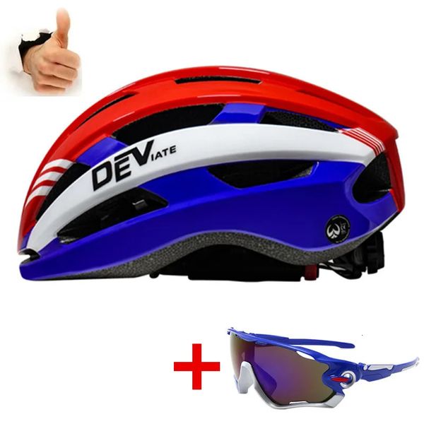 Dev Brand MTB Cycling Helm für Mountain Road Bike atmungsaktives Rennkappen -Sicherheitsrad 240401