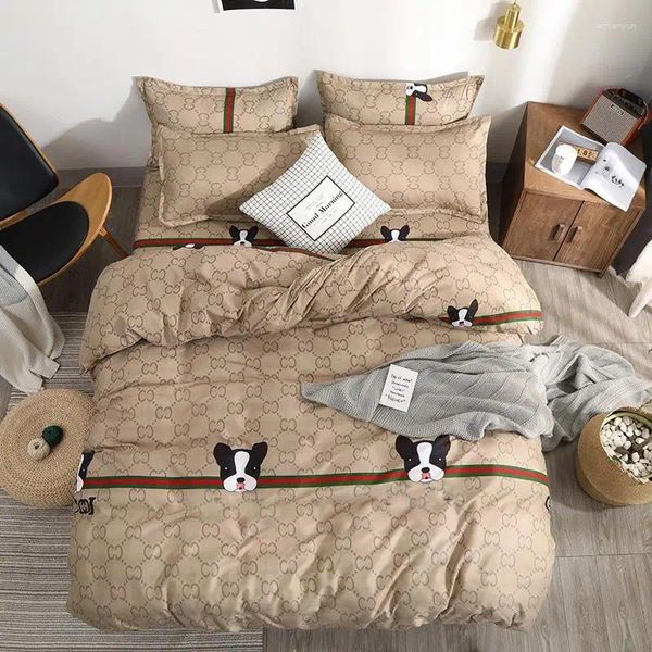Conjuntos de roupas de cama 30 cães com capa de capa de capa de cães colcha de travesseiros de colaboração crianças adultos para casa
