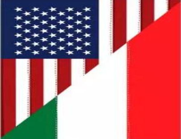 США, США, итальянская дружба, вертикальный флаг 3 фута x 5ft Polyester Banner Flying 150 90 см. Флаг пользователя Outdoor7083808