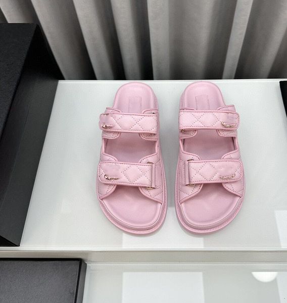 2024 Tasarımcı Terlik Sandalet Sandalet Kauçuk Kalın Çözilmiş Kumaş Terlik Yaz Moda Sıcak Satış Mektup Terlikleri Kadınlar İçin UNISEX TONPLER