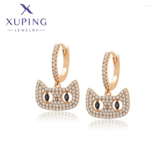 Hoop Ohrringe Xuping Schmuck Ankunft Mode elegante Tierform Goldfarbe Ohrring für Frauen Mädchen Gedenktag Geschenk x000012540