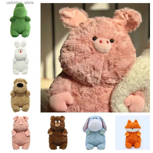 Animali di Peluche Ripieni 40 cm Peluche Maiale Peluche Peluche Abbracciabile Cuscino Dino Coniglietto Gatto Cane Accogliente Giocattolo per Ragazza Bambini Compleanno Regalo di Natale L47