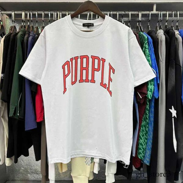 Camicia viola jeans marca viola magliette da uomo rapper giovane thug graphic thirt uomini uomini donne hip hop street styale tshirt estate a maniche corte a maniche corte maglietta 298