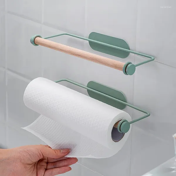 Küche Aufbewahrung Badezimmer Toilettenpapierhalter Roll Holz Tissue Kleiderbügel Handtuchschelf Wandmontierte Schrank Rab Rack Rack