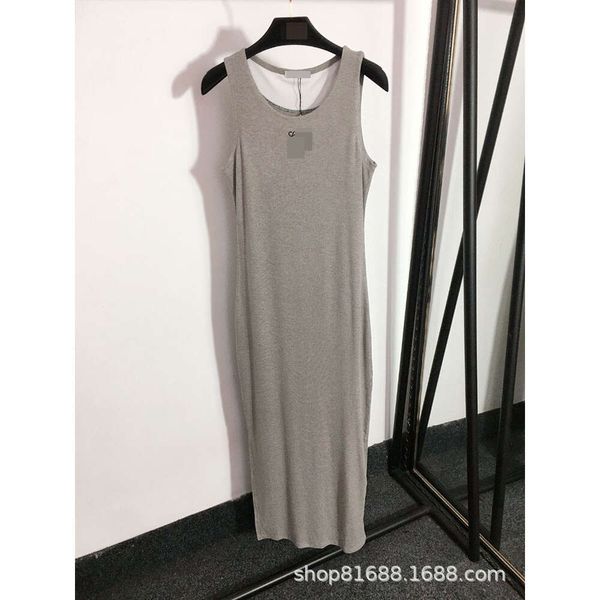 Sommer verkauft Casual Bag Hip Pure Cotton ärmellose Tanktop -Kleid für Damen, um schlank auszusehen