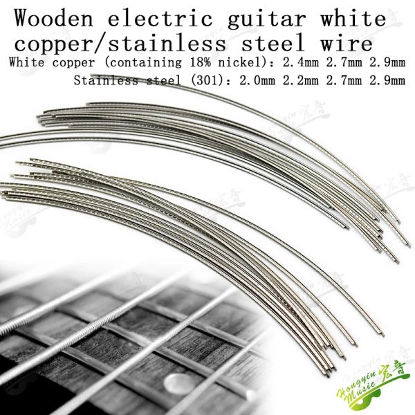 Finiotela de cabos Frete arame Fret para guitarra acústico/cupronickel/aço inoxidável Frets 2.0/2.2/2.4/2.7/2.9/3,2mm L260mm