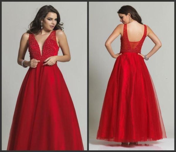 Moda Red Disses Dresses Elegant V Nech Rodes Basta