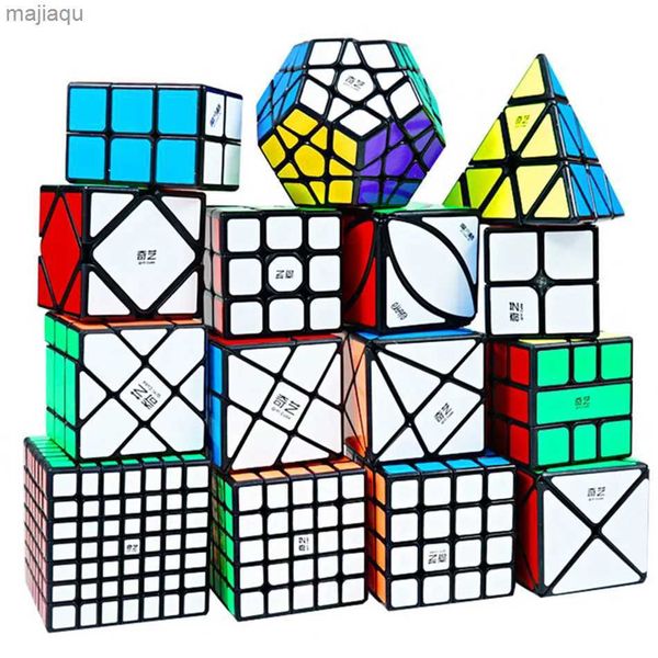 Magic Cubes Qiyi 3x3x3 4x4x4 5x5x5 Speed Magic Cuzzle Schwarze Aufkleber Magic Cube Bildung Erlernen CUBO MAGHO TOYS KINDER KINDSL2404