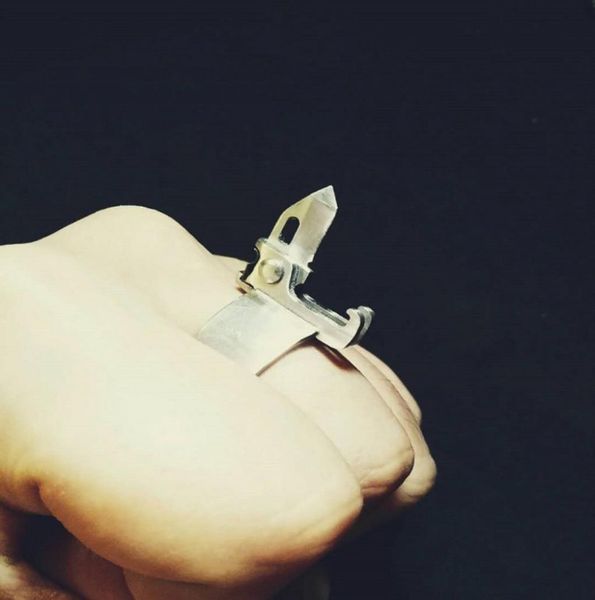 Многофункциональное кольцо самооборудования на открытом воздухе кольцо выживания кольцо боевая кольцо нож пальцем Tiger 0nnu3956970