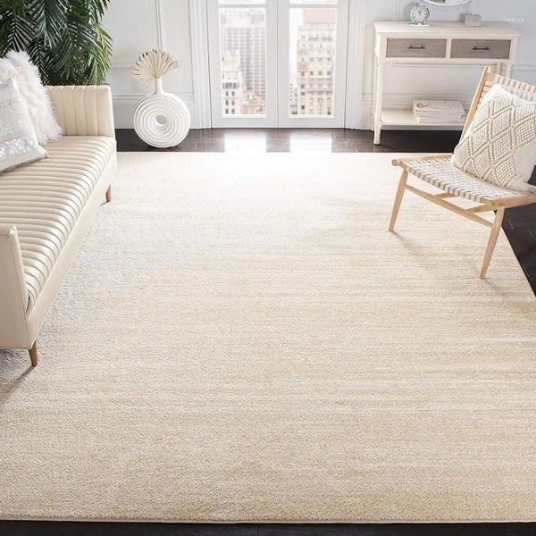 Tapete de coleta de coleta Safavieh Adirondack - 6 'x 9' Creme de champanhe Modern Ombre Design Não -Shedding Easy Care