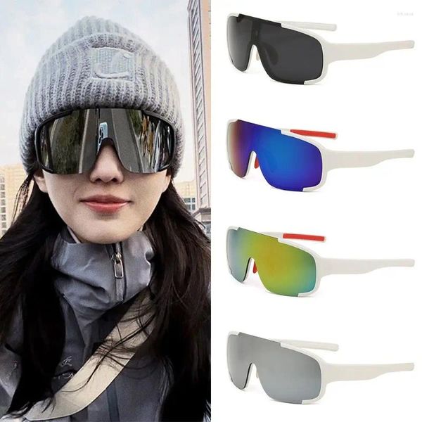 Sonnenbrille Windschutz Sport großer Rahmen Bergklettern/Skifahrrad Brille UV400 Schutz Radfahren Sonnenbrille