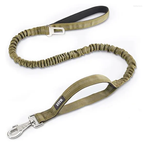 Colarinho de cachorro colarinho de alta qualidade 3m refletivo de corda de animais de estimação pesado com alça com fivela de cinto de segurança de alça