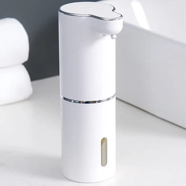 Flüssiger Seifenspender 300 ml berührungslose Schaumschaum USB-Ladung Smart Waschmaschine 3-Level einstellbare lange Akkulaufzeit für Badezimmer