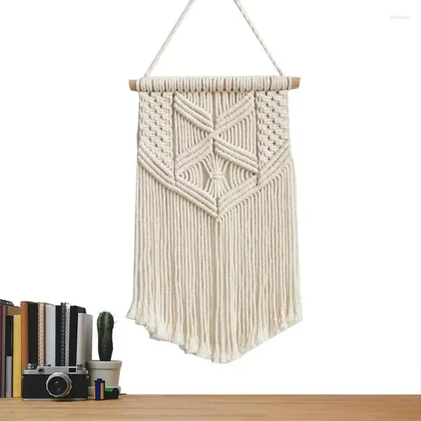 Tapestres Macrame pendurar parede boêmia estilo boêmio corda de algodão de algodão de tapeçaria caseira decoração de apartamento